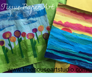 At Home Craft: Tissue Paper Art