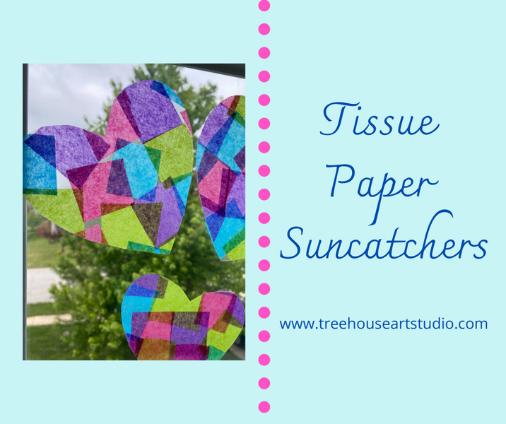 At Home Craft: Tissue Paper Suncatchers