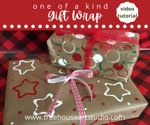 At Home Craft: One of a kind Gift Wrap