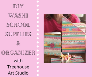 At Home Craft: Washi School Supplies and Organizer
