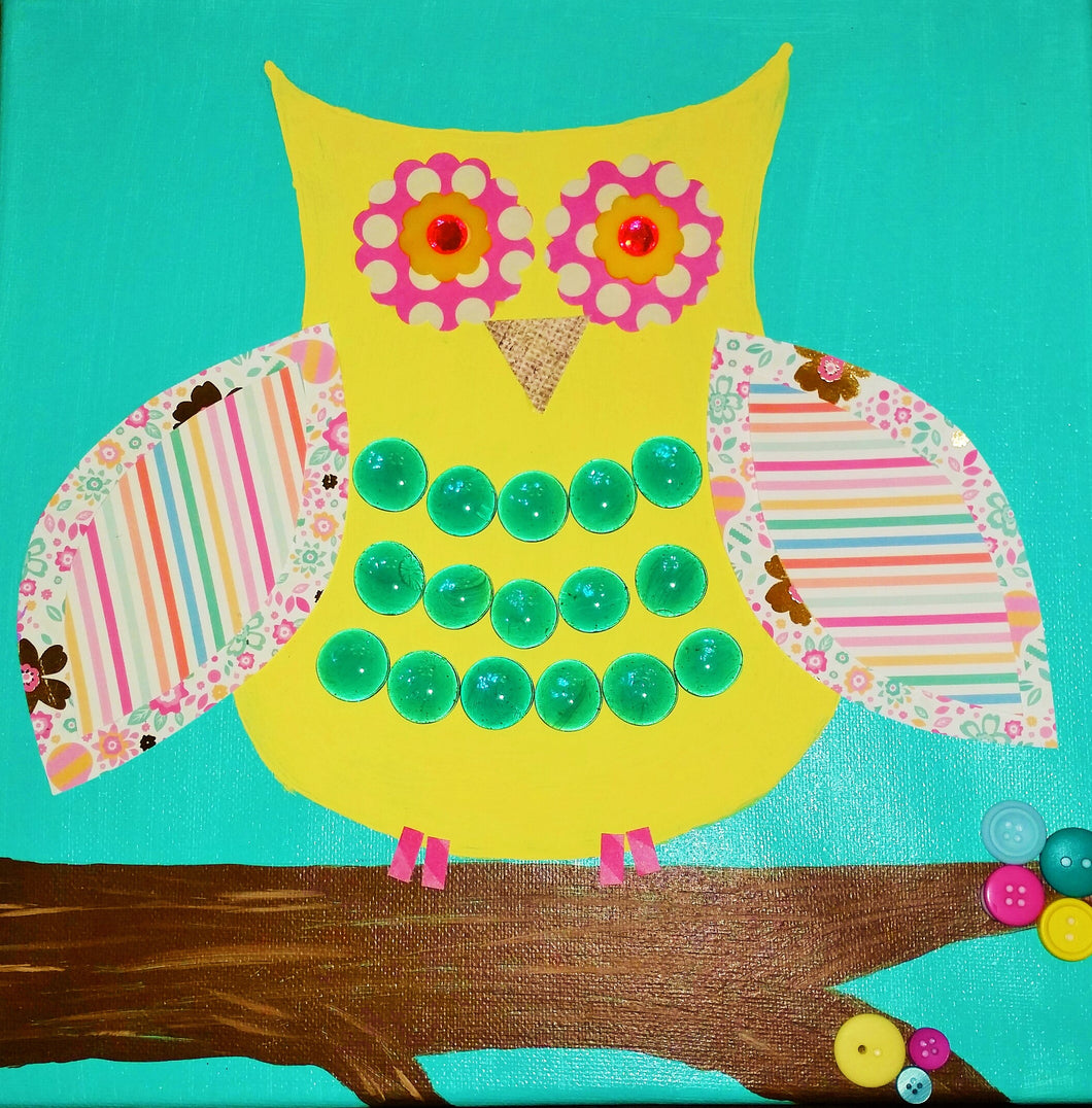 Craft Kit - Owl on Canvas